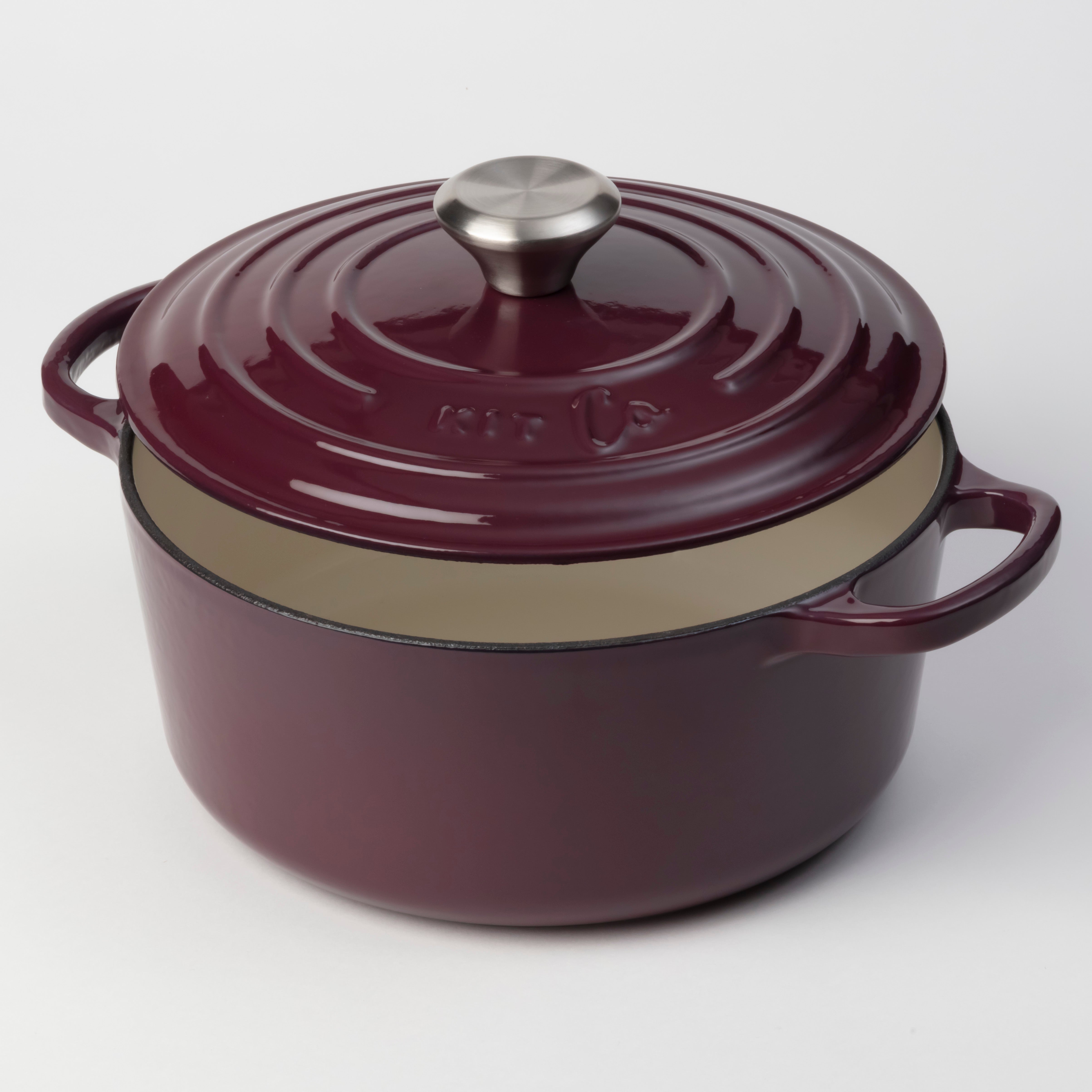 KitCo Cast Iron Standard Casserole 4L - Mulberry