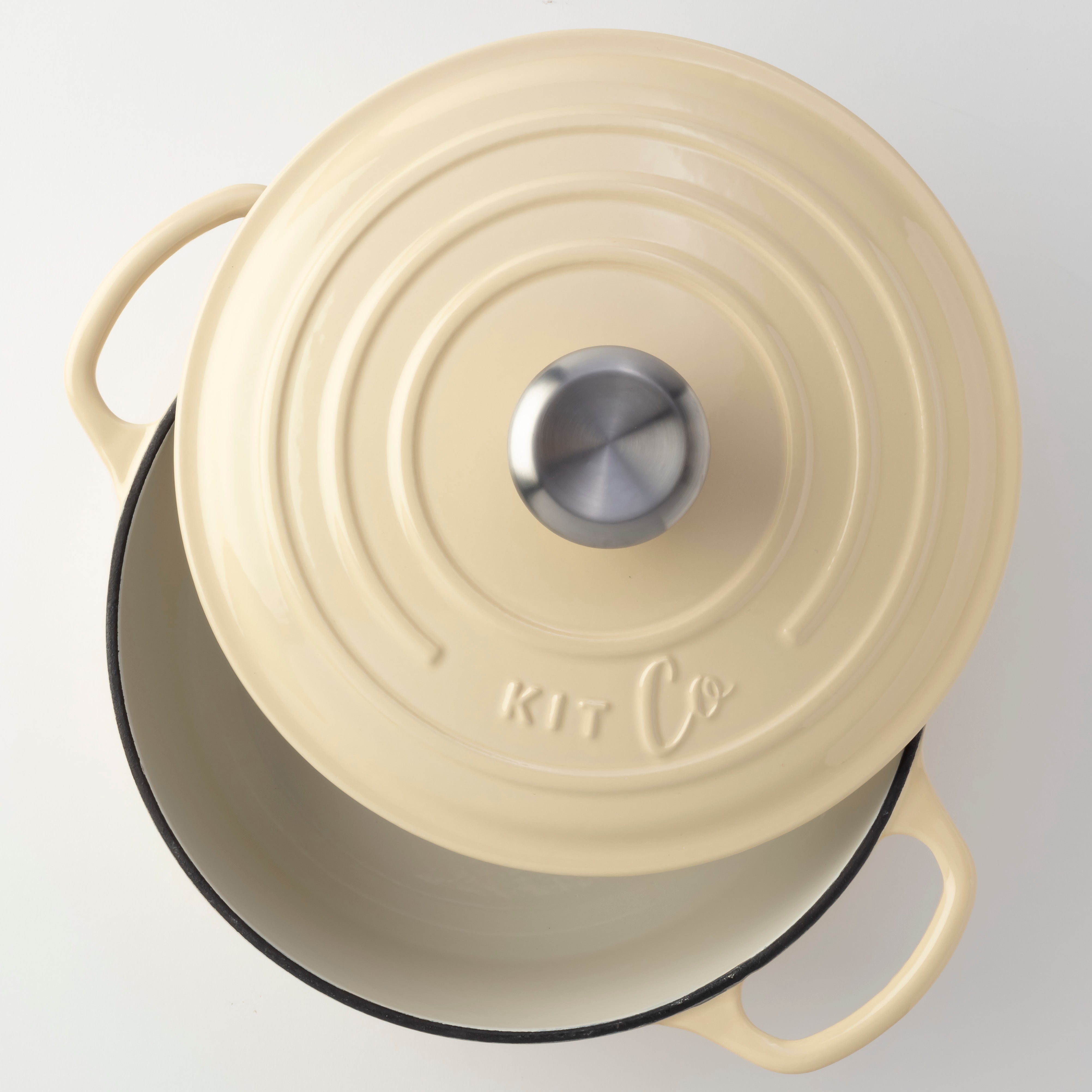 KitCo Cast Iron Standard Casserole 4L - French Vanilla