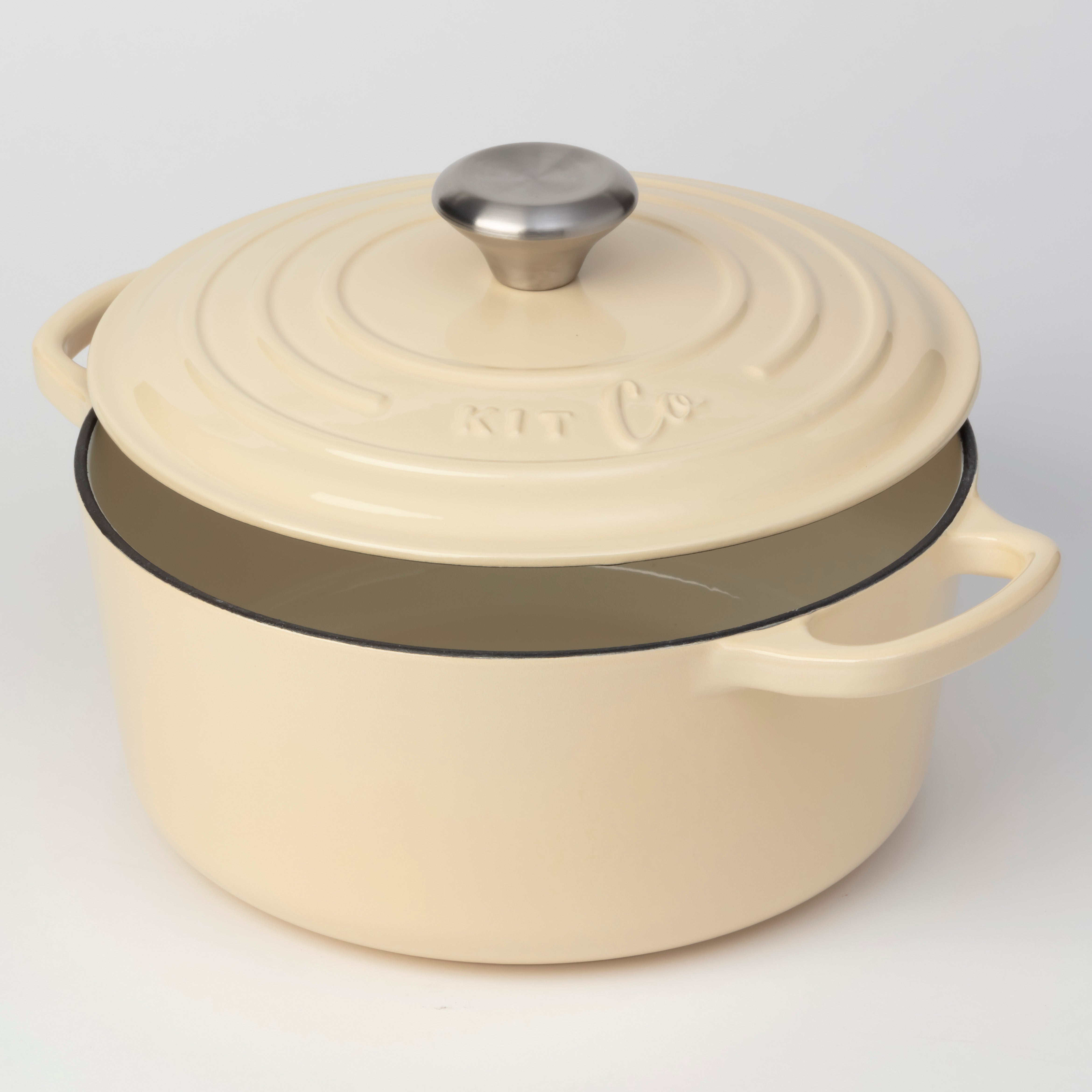 KitCo Cast Iron Standard Casserole 4L - French Vanilla